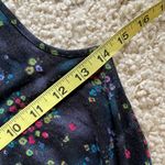 Frenchi cute floral rayon long tank Black Photo 5