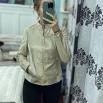 Andrew Marc  Light Beige Leather Jacket Photo 1