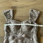 Camille La Vie  Short Shimmer Dress With Beading And Tiered Skirt Size 4 Photo 3