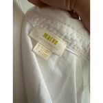 Maeve  Anthropologie White Belted Button Down Size 4 Photo 3