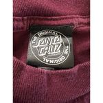 Santa Cruz ‎ Skateboard Long Sleeve Maroon Tshirt Men Unisex Medium EUC Photo 6