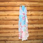 Adelyn Rae Maisy Floral Halter Midi Dress Photo 2