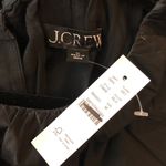 J.Crew  Hyacinth Dress In Cotton Poplin A Line Pockets Smocked Black M Photo 4