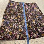 Maeve NWT  Anthropologie Faux Leather Micro Mini Side Slit Floral Women’s Size 2 Photo 7