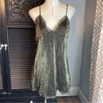 Victoria's Secret 90s Y2K Vintage Glitter Black Gold Mini Lace Trim Slip Dress L Photo 1