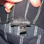 Shinestar Striped Dress Pants with Waist Tie Detailing Photo 3