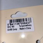 Amrita Singh Turquoise and Ivory pendant necklace. Gunmetal chain. Lobster clasp. NWT. Photo 3