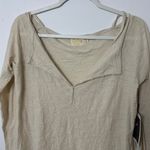 Nation Ltd NEW  100% Pima Cotton Long Sleeve Top Size Medium Pearl Ivory Harlow Photo 3