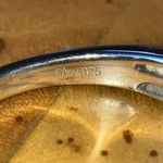 Genuine Moissanite Yellow Sapphire Sterling Silver Ring Size 8 Photo 5