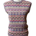 Woolrich Sweater Bee Wool Blend Colorful Crewneck Vintage Sweater Vest Women size Small Photo 1