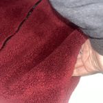 Victoria's Secret  PINK Teddy Full Zip relaxed jacket cozy fleece sherpa Maroon S Photo 3