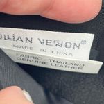 Lillian Vernon Black Genuine Leather Convertible Wristlet Wallet Mini Purse Bag Photo 7