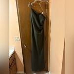 Revelry Inez Chiffon Dress in Deep Olive Green Size 16 Photo 4