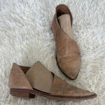 Free People  Royal Flat‎ Tan Leather Pointed Toe D'Orsay Cutout Made In Spain 9 Photo 0