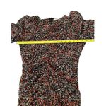 Lush Clothing Lush Women's S Ditsy Floral Mesh Gathered Midi Dress V-Neck Party Cocktail NWOT Photo 6
