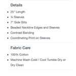 Gretchen Scott Cotton Embellished Tunic in Iconic Iris Pale Pink Size XS Photo 11