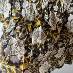 Natural Life Floral Whimsigoth Boho Oversized Flowy Pintuck Blouse Size S/M Photo 2