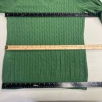 Ann Taylor Loft Women's Cable‎ Knit Sweater Apple Green Large Green Photo 3