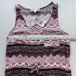 Pink republic  Women's Sleeveless Mini Dress Size S Drawstring Pocket Multicolor Photo 5