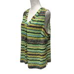 Sejour Women's Size 14W Top Blouse Sleeveless Green Chiffon Work Office Chic‎ Photo 1