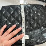 Guess Black Quilted floral Crossbody Bag with cheetah lining and bag charm Photo 11