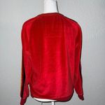 Aviator Nation  Velvet Stripe Classic Sweatshirt Relaxed Size XS Red Photo 2