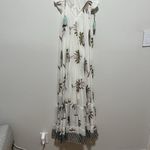 Roller Rabbit Morjim Palm Venezia Maxi Tassel Cream Dress Size Medium Photo 7
