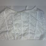 Colsie Women’s White Floral Lace Bralette Casual Corset Cropped Tank Top Size M Size M Photo 4