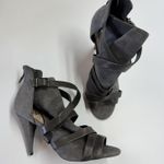 Vince Camuto Shoes Womens Size 8.5 Gray Achika Suede Strappy Heels High Heel Photo 0