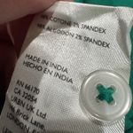 Anthropologie  Maeve French-Cuffed Short Sleeve Button Blouse Green Women’s Small Photo 3