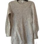 J. Jill Cable Knit Confetti Cream Tunic Sweater Ivory Size Small Braided Coastal Photo 0