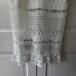 Two Sisters Two Sisters The Label Rivers Dress Size 2 White Lace Illusion Midi Dress Bridal Photo 6