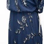 Adrianna Papell Beaded Flutter Sleeve Gown Photo 14