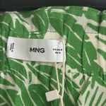 Mango Green Leaf Pattern High Waist Shorts Photo 4