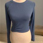Love j  Ribbed Long Sleeve Top - Navy Photo 0