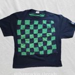 green and navy blue checkered Champion shirt Size M Photo 1