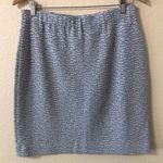 St. John NWT Wool Blend Tweed Pencil Skirt in Azul Blue Bright White - Size 12 Photo 2
