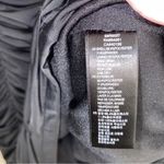 Forever 21 black curtain drape mini pencil skirt Size Medium Photo 3