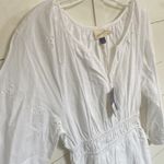 Universal Standard Romantic White Embroidered Eyelet Dress Smocked Waist Bohemian Mini - S NWT Photo 3