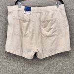 Old Navy Womans Shorts XL Linen Blend High Rise Elastic Waist Casual Beige Photo 1