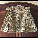 Faux Fur Leopard Reservable Vest Tan Size 6 Photo 5