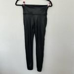 Spanx  black skintight faux leather liquid stretchy coated pull on leggings small Photo 1