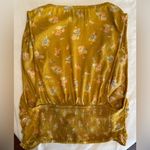 Urban Outfitters  Yellow Floral Festival Flirty Button Down Halter Crop Top Photo 5