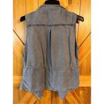 Max jeans  Vest Waterfall Drape Front Military Gray Tencel Utility Medium (3015) Photo 5