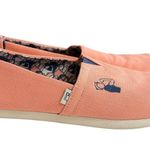 Toms x Meuf Paris Rosie The Riveter Coral Canvas Alpargata Classic Slip Photo 5