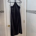 Banana Republic gunmetal grey velvet halter dress.Poly/Spandex. Size MP.NWT Photo 6