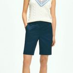 Brooks Brothers Stretch Cotton Twill Bermuda Shorts navy size 8P Photo 2