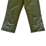 Patagonia Wide Leg Army Green Outdoor Hiking Side Pockets Capri Pants 10 #2404 Photo 2