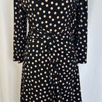 Metaphor  Polka Dot Midi Dress Womens Size Large 3/4‎ Sleeves Stretch Formal Photo 0