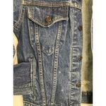 Levi's  Upcyled Jean Jacket XL Blue Denim Trucker Edgy Biker Street Rocker 80s 90s Photo 4